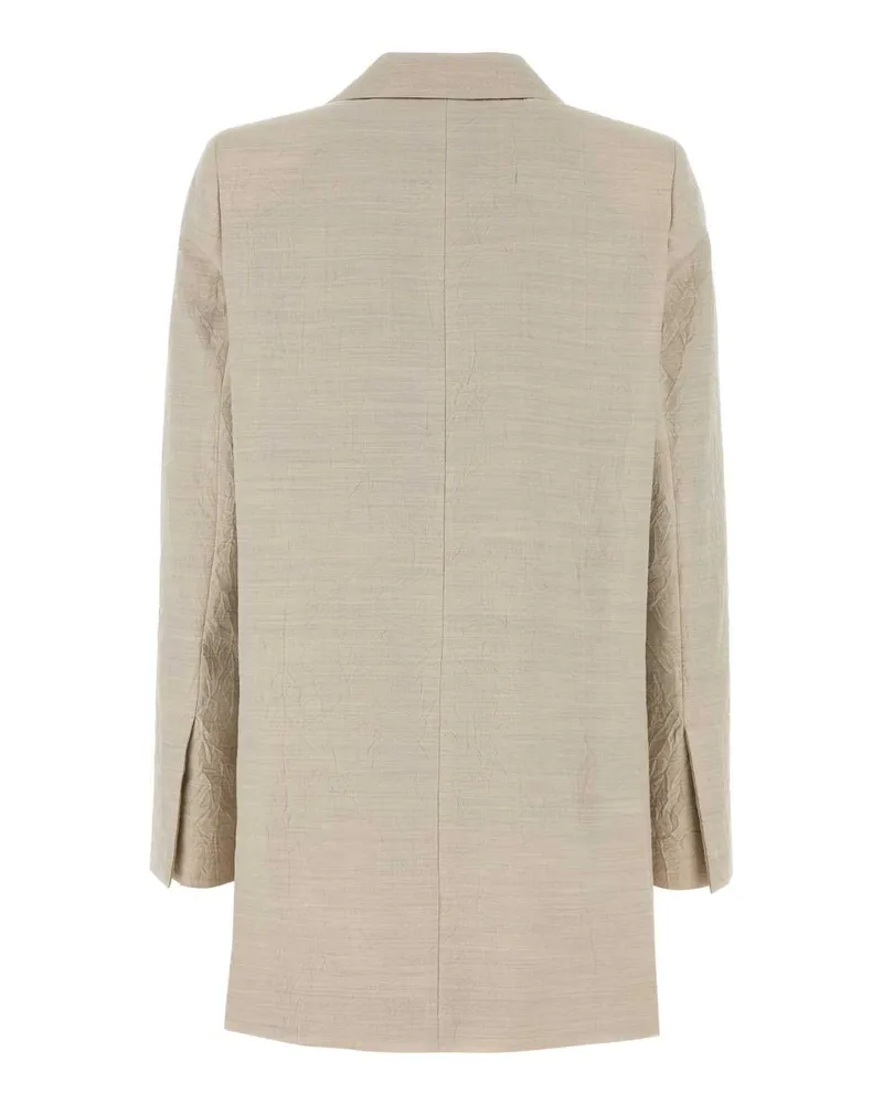 Max Mara Women's Virgin Wool Blazer Beige Blazers Beige