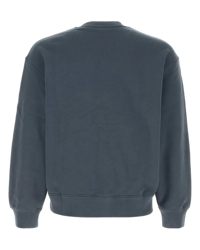 Kitsuné Men's Comfort Sweatshirt Blue Organic Cotton Sweater Blue