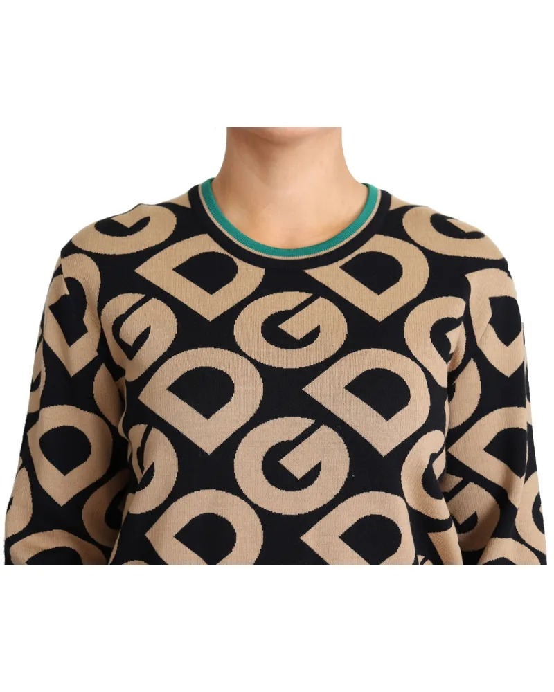 Dolce & Gabbana Women Sweater Multicolor Virgin Wool Nylon Multicolor