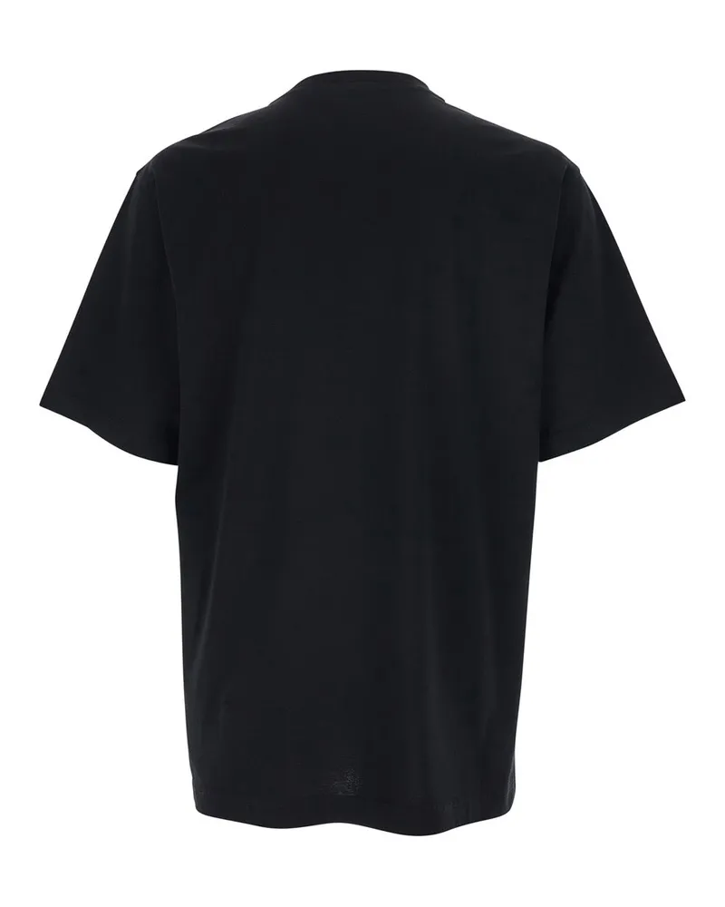 Dolce & Gabbana Men's Crew Neck T-Shirt Black Cotton T-Shirts And Polos Black