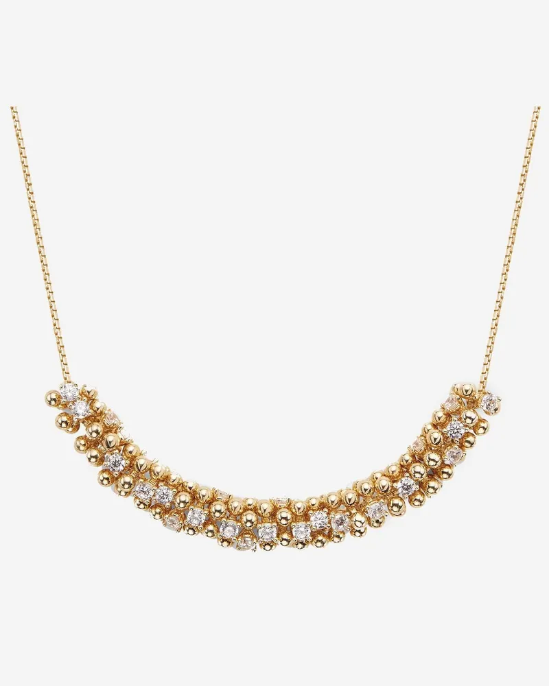 Bottega Veneta Women's Bubble Necklace 18k Gold-Plated Sterling Silver Gold