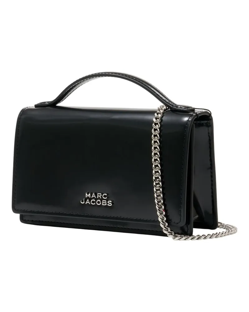 Marc Jacobs Women's The Mirror Mini Crossbody -  Leather Black Cowhide Bags Crossbodies Black