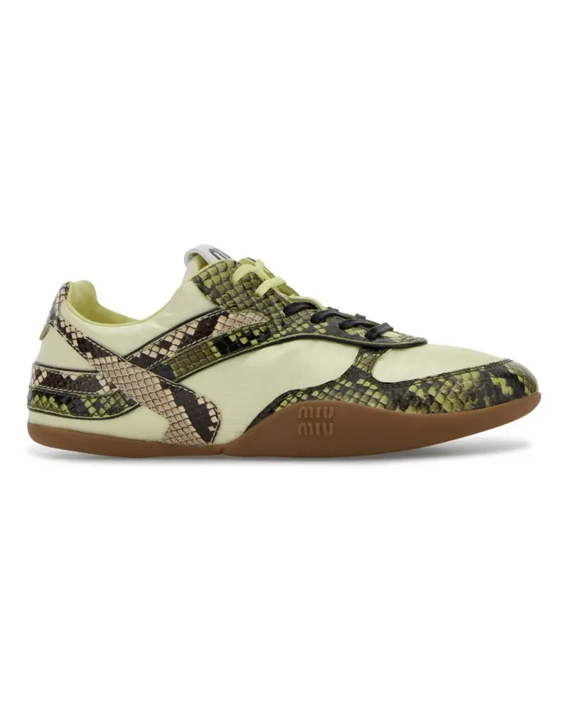 Miu Miu 5e428efb0053zl4 F084u Ananas+felce Sneaker Beige