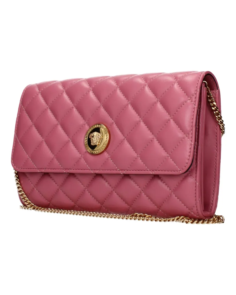 Versace Leather Clutch — Pink Pink