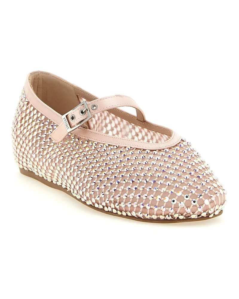 Le Silla Women's Multicolor Polyamide Ballet Flats Rose