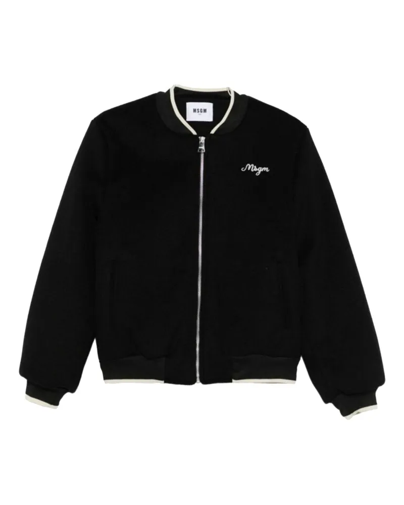 MSGM College Jacket — Black Black