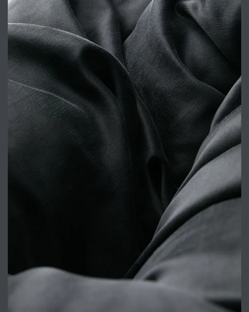 Rick Owens Padded Silk Scarf — Black Black