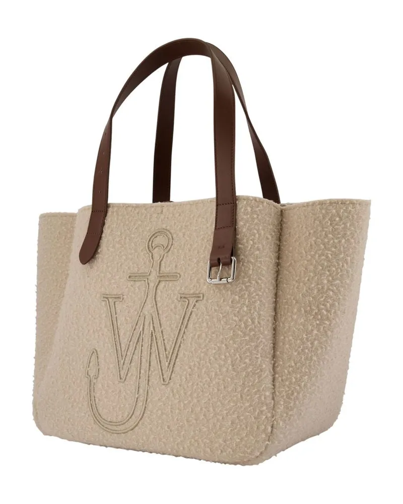 J.W.Anderson Women's Belt Shopper Bag -  Wool Beige Totes-Shopping-Bags Beige