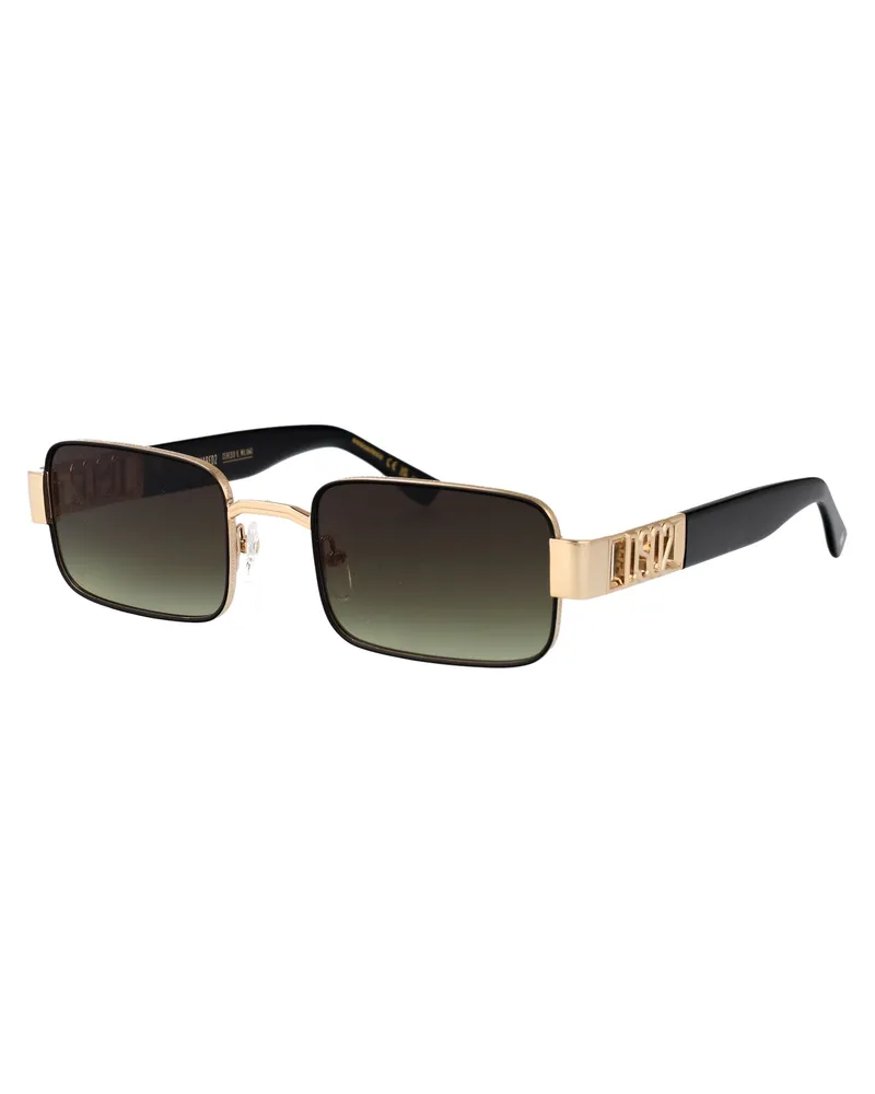 Dsquared2 Men's Sunglasses Matte Gold-Black Metal Gold/black Gold