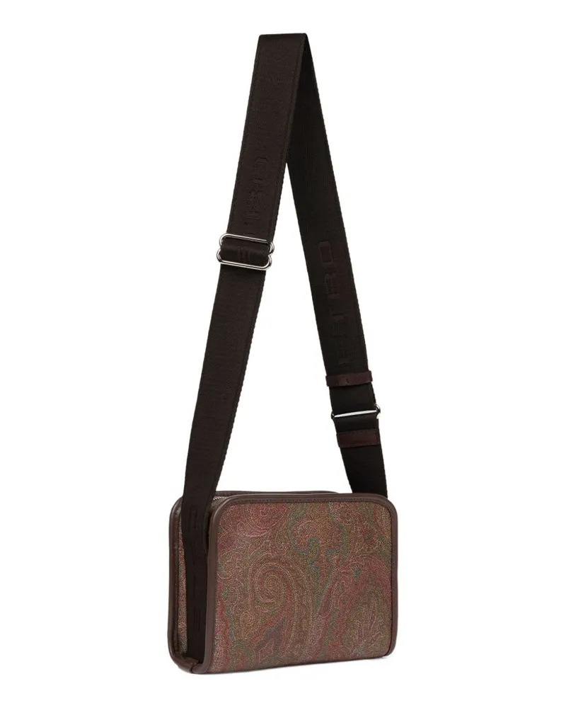 Etro Men's Messenger Bag Arnica Brown Shoulder Brown