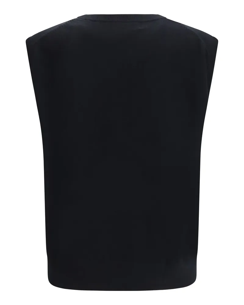extreme cashmere Women's Sleeveless Sweater N°423 Lord Raven Cashmere Black