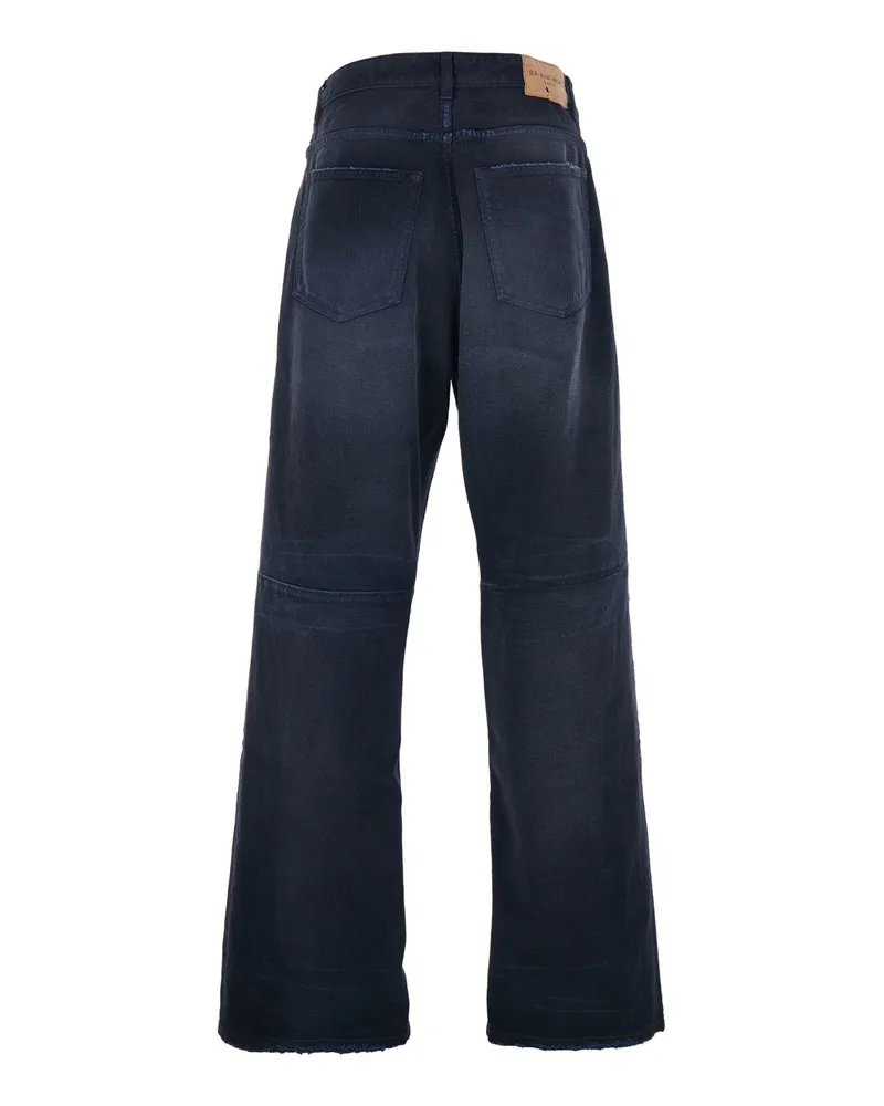 Balenciaga Men's Jeans Blue Denim Cotton Blue