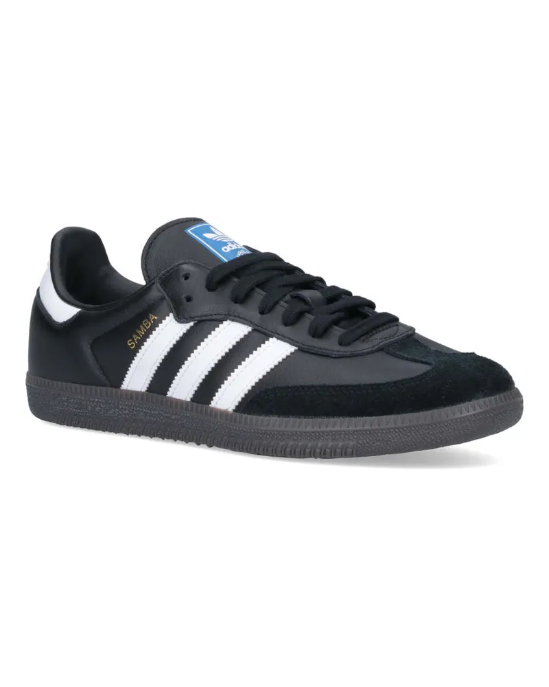 adidas Men's Sneakers Black Leather Black