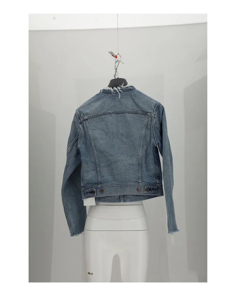 Celine Denim Trucker Jacket — Blue Blue