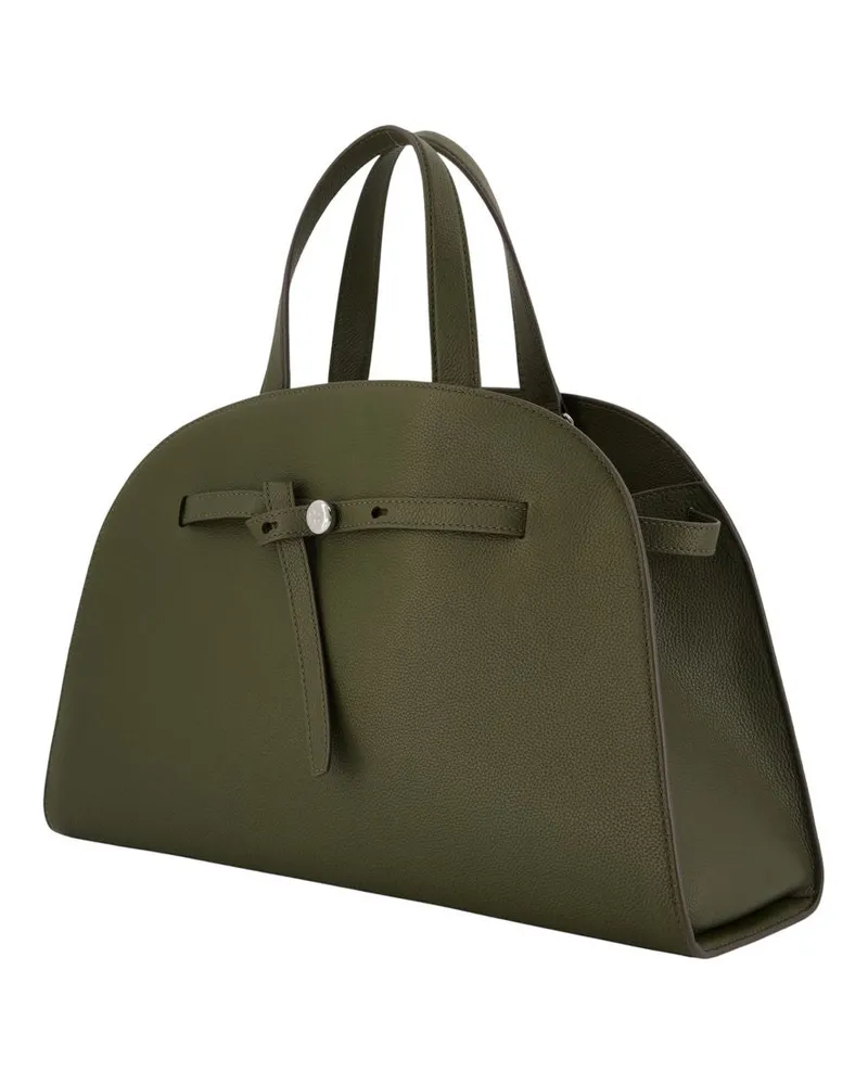 Tory Burch Women's Romy Bauletto Handbag -  Leather Khaki Calfskin Bags Handbags-Purses Green