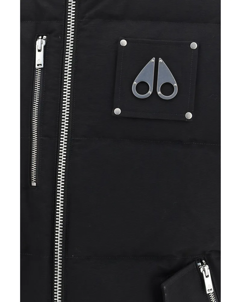 Moose Knuckles Men's Vest Westmount Original Black Outer: Cotton Padded & Down Jackets Black