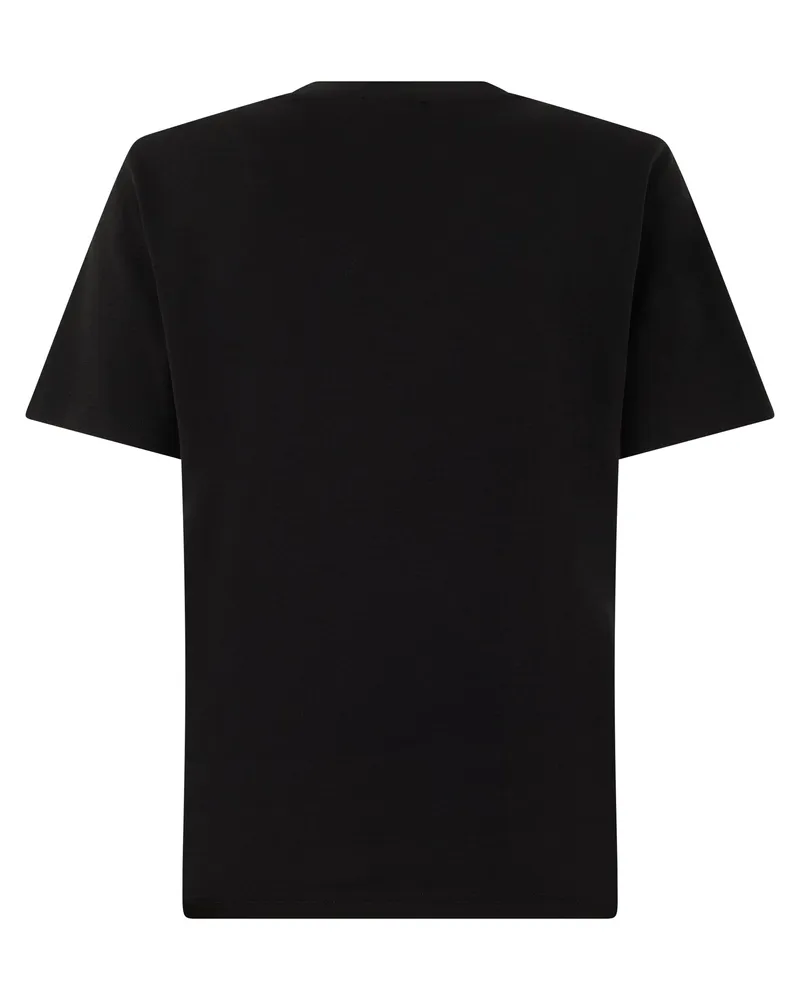 Diesel Cotton Crew Neck T-Shirt — Black Black