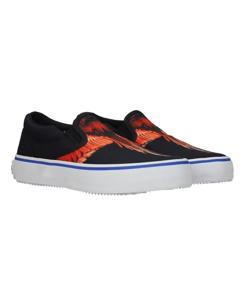 Marcelo Burlon | County of Milan Men's Black Fabric Slip-On Loafers Black
