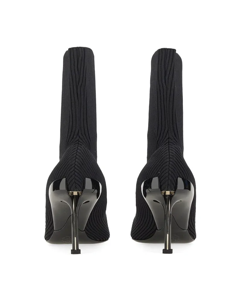 Alexander McQueen Slash Boot — Black Black