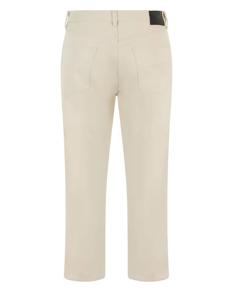 R13 Women's Straight-Leg Jeans Beige Cotton Beige
