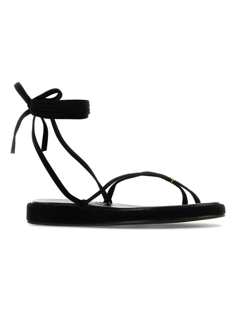 Tory Burch Women's Black Suede Capri Sandals Sandali Black