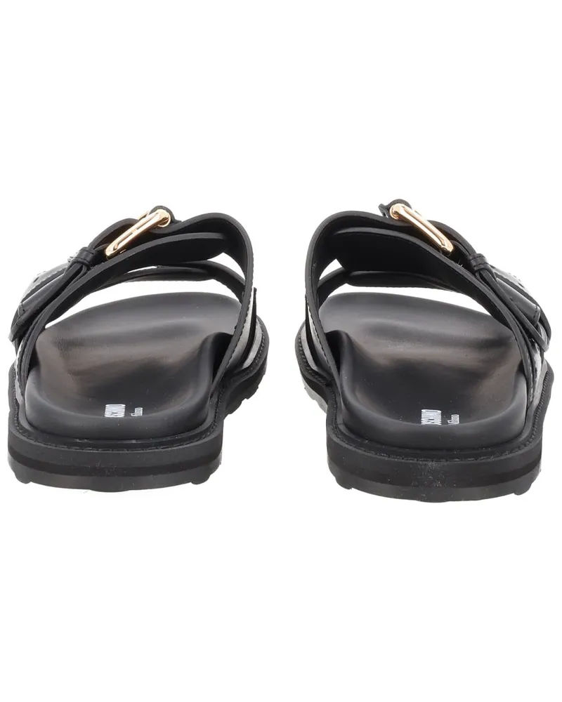 Moschino Tie-Me Sandals — Black Black