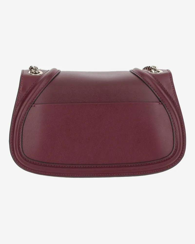 Gucci Women's Blondie Shoulder Bag With Chain Bordeaux Calfskin Burgundy