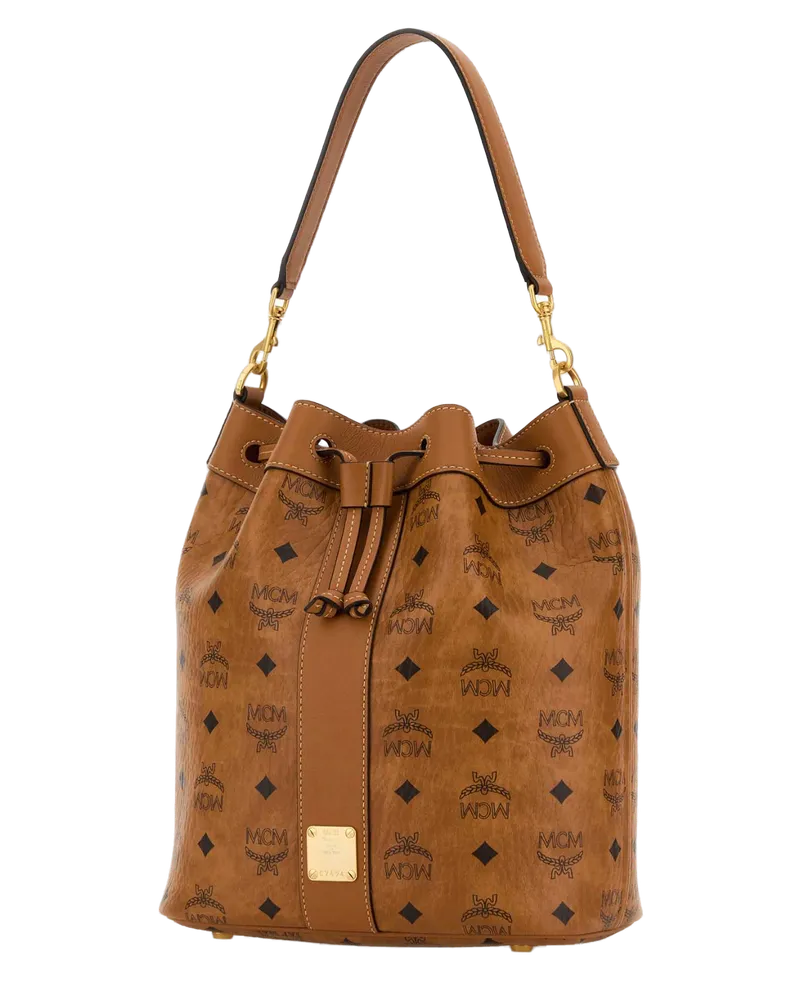 MCM Dessau VI Bucket Bag — Brown Brown