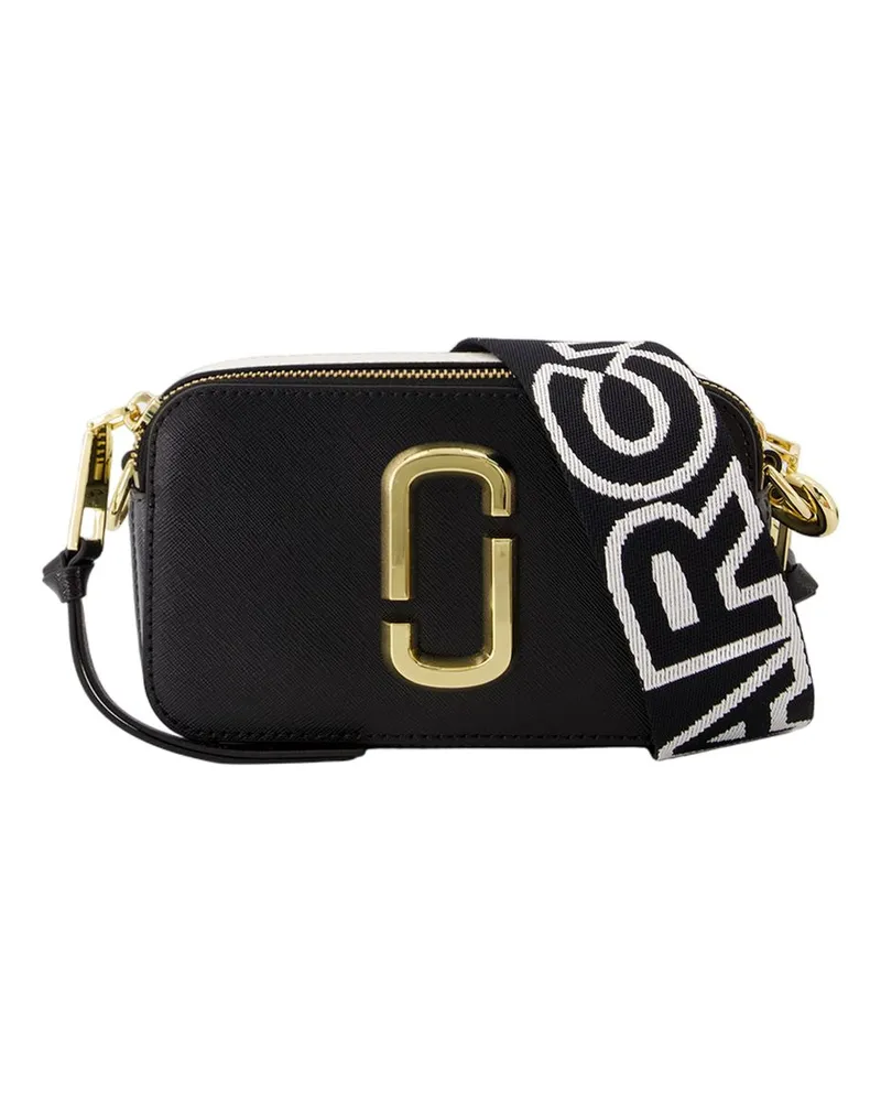 Marc Jacobs Women's The Snapshot Crossbody Leather Black Cowhide Bags Totes-shopping-bags Black