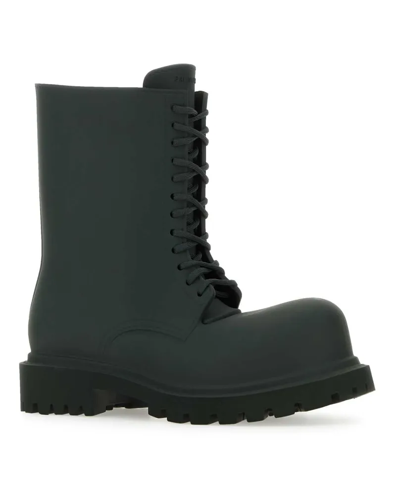 Balenciaga Men's Bottle Green Eva Steroid Boots Darkkhaki Stivali Black