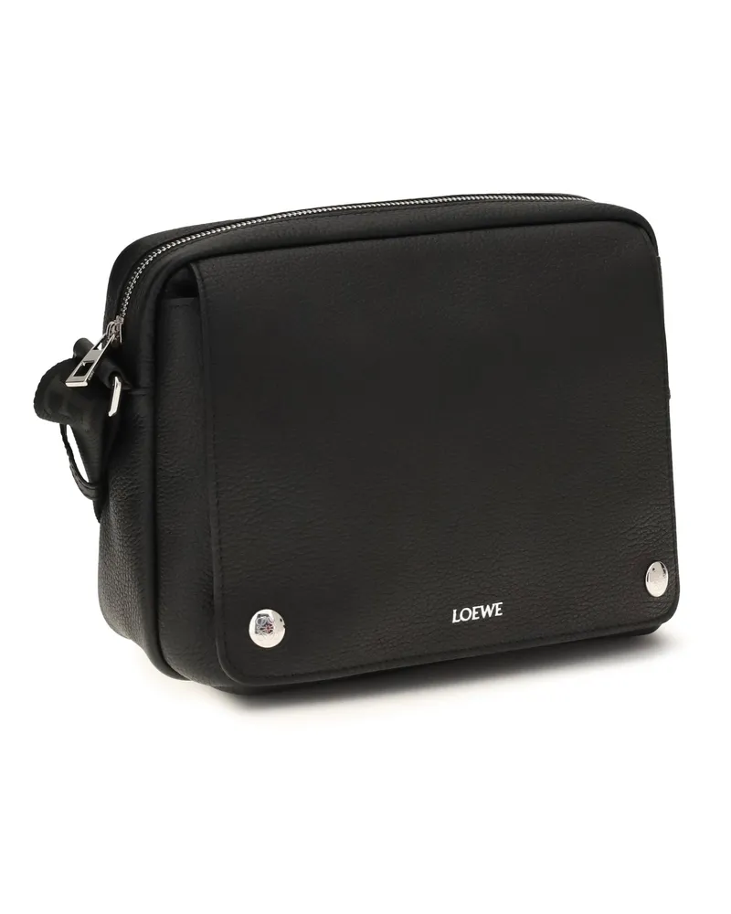 Loewe Men's Messenger Bag Pebble Calf Leather Black (bos Taurus) Shoulder Black