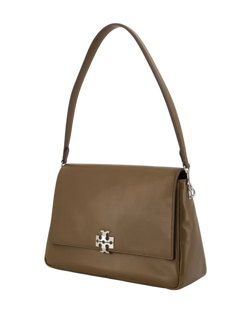Tory Burch Women's Charlie Shoulder Bag -  Leather Brown Calfskin Shoulder-Hobo-Bags Brown