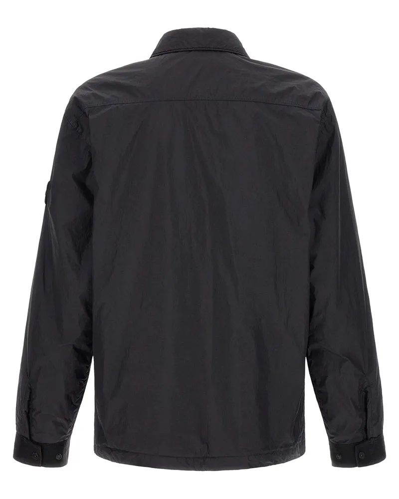 Stone Island Lightweight Technical Nylon Jacket — Black Black