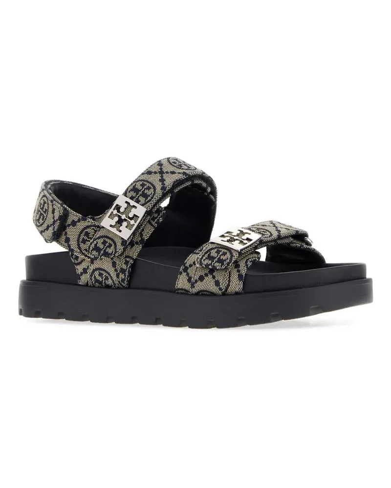 Tory Burch Women's Embroidered Cavas Sandals Tmono Sandali Beige