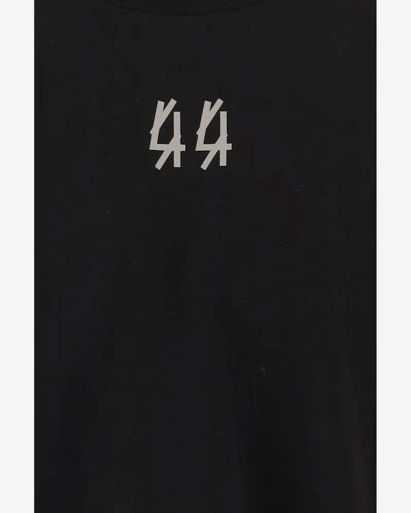 44 LABEL GROUP Logo-Print Cotton T-Shirt — Black Black