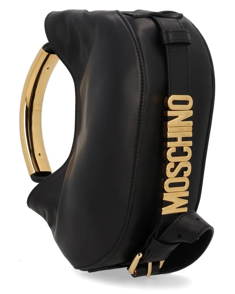 Moschino Top Handle Bag — Black Black
