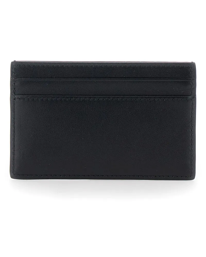 Gucci Men's Card Holder Horsebit Leather Black Calf Accessory Black