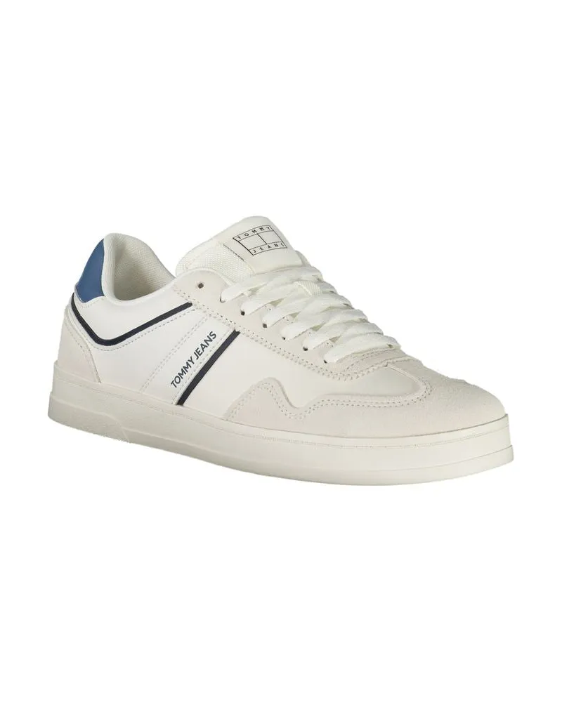 Tommy Hilfiger Colorblock Leather Sneaker — White White