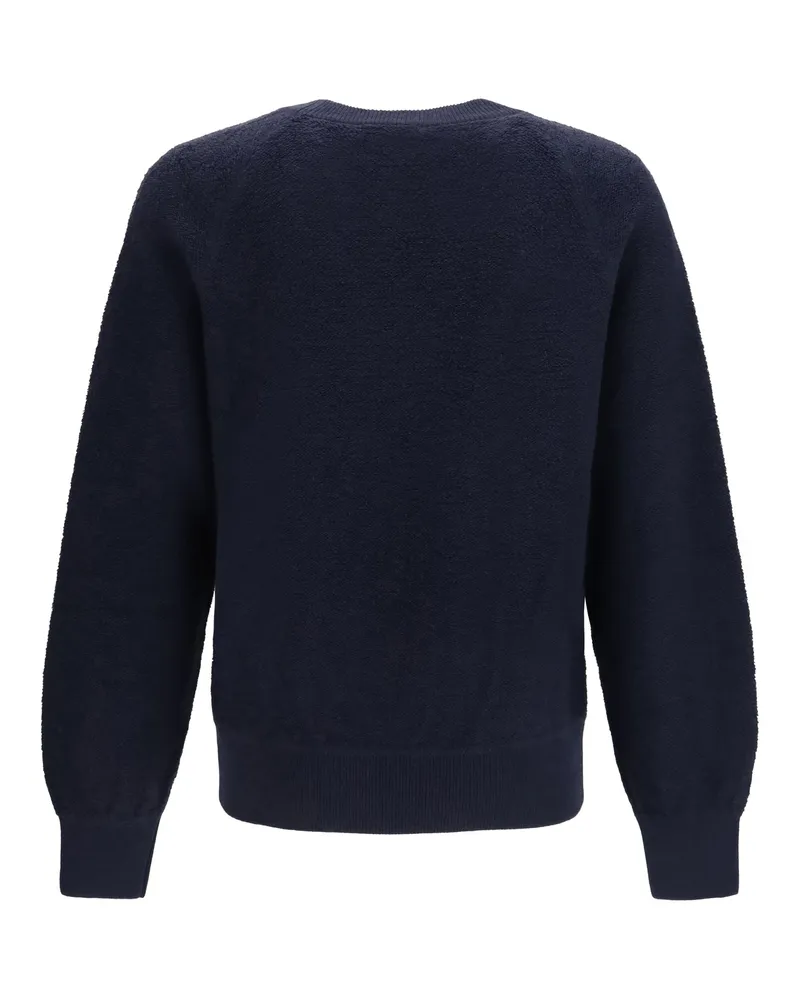 Piacenza Cashmere Virgin Wool Crewneck Sweater — Navy Navy