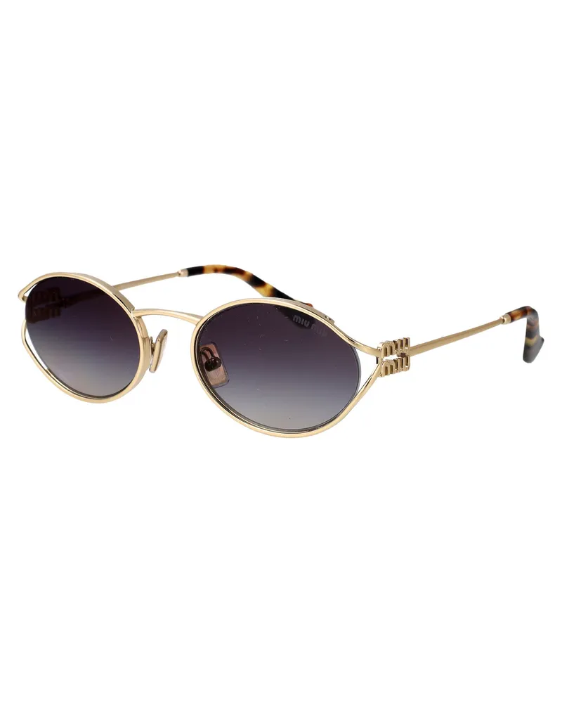 Miu Miu Women's Sunglasses 0mu 52ys Pale Gold Metal Gold