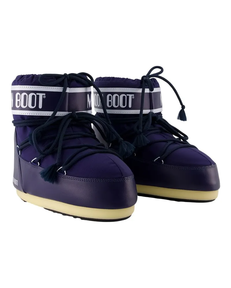 Moon Boot Women's Icon Low Ankle Boots - Moon Synthetic Blue Shoes Ankle-Boots Blue