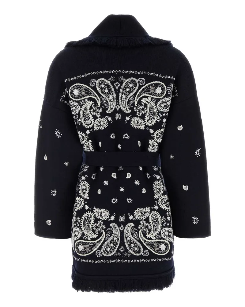 Alanui Bandana Cardigan — Navy Navy