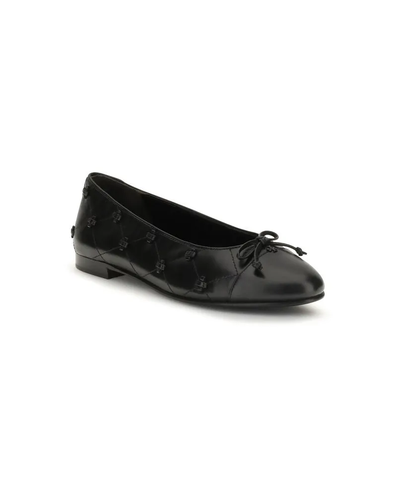 Tory Burch Bunny Ballerinas — Black Black