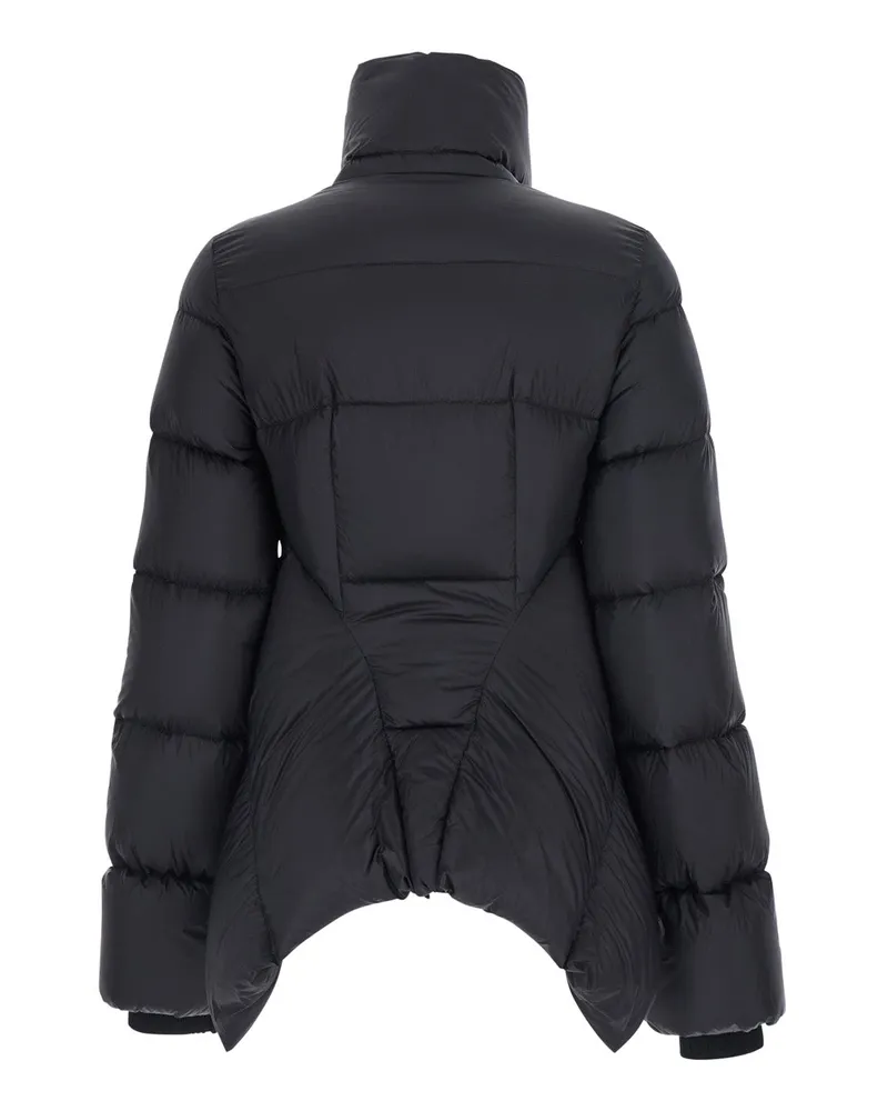 Rick Owens Women's Down Jacket Naska Duvet Black Tech Fabric Polyamide Puffer Black