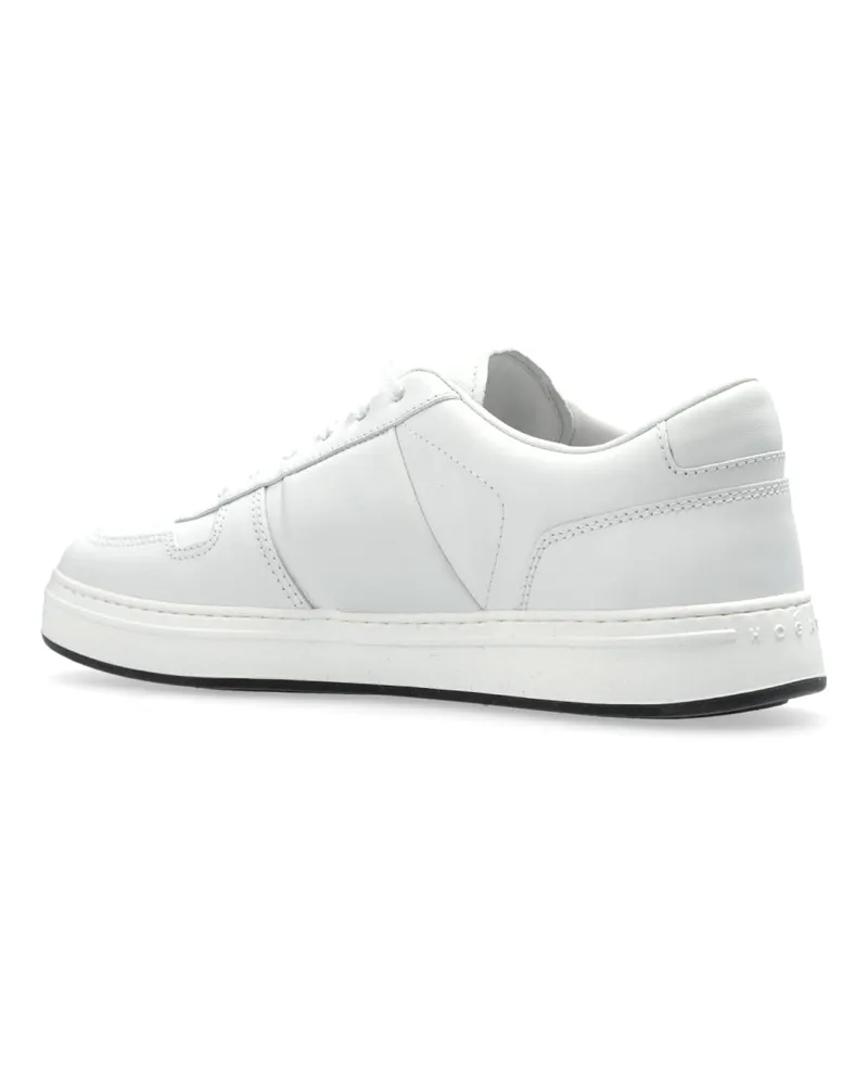 Hogan Men's H-Stripes Logo Sneakers White Shoes White