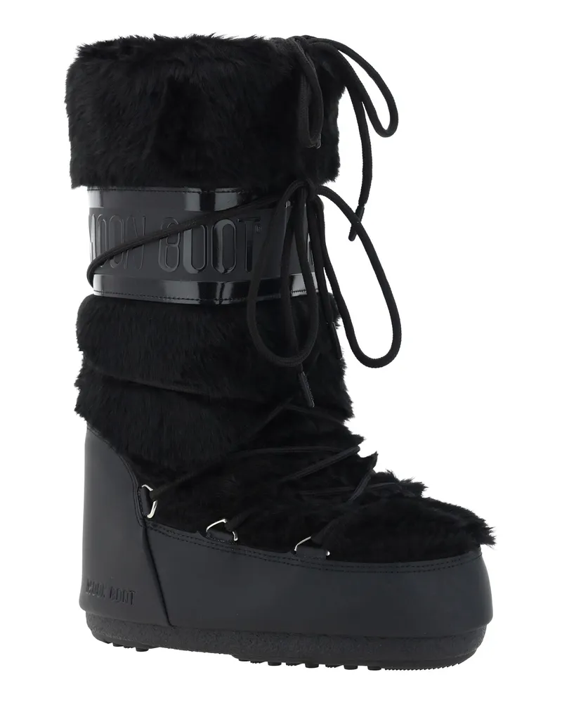 Moon Boot Women's Icon Faux Fur Boots Black Black