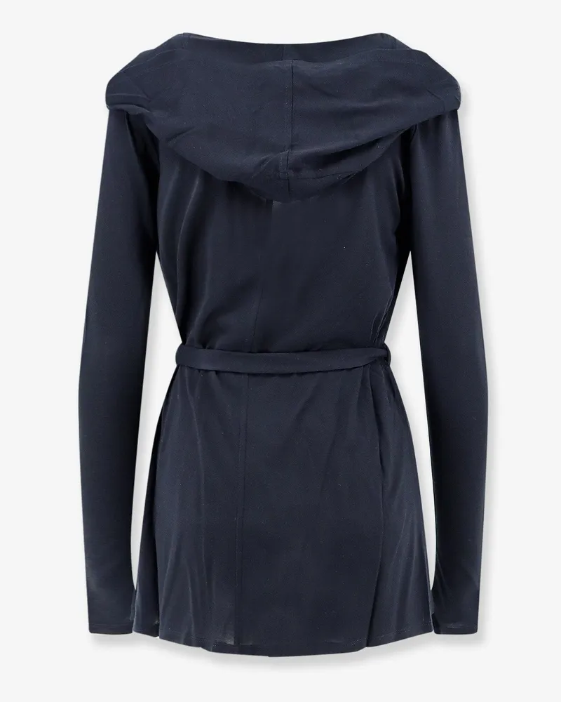 Max Mara Women Cardigan Mxmfalda Blue Lyocell-Silk Sweater Blue