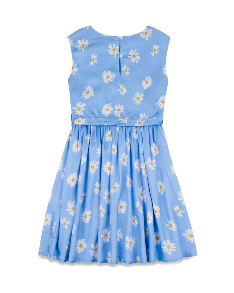 Moschino Fluid Viscose Dress — Blue Blue