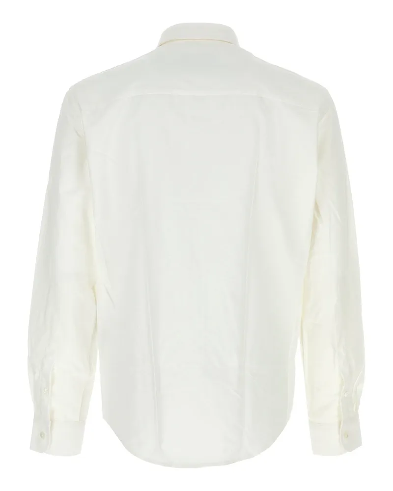 AMI Paris Men's Adc-Classic Fit Adc Naturalwhite Camicie Shirt White