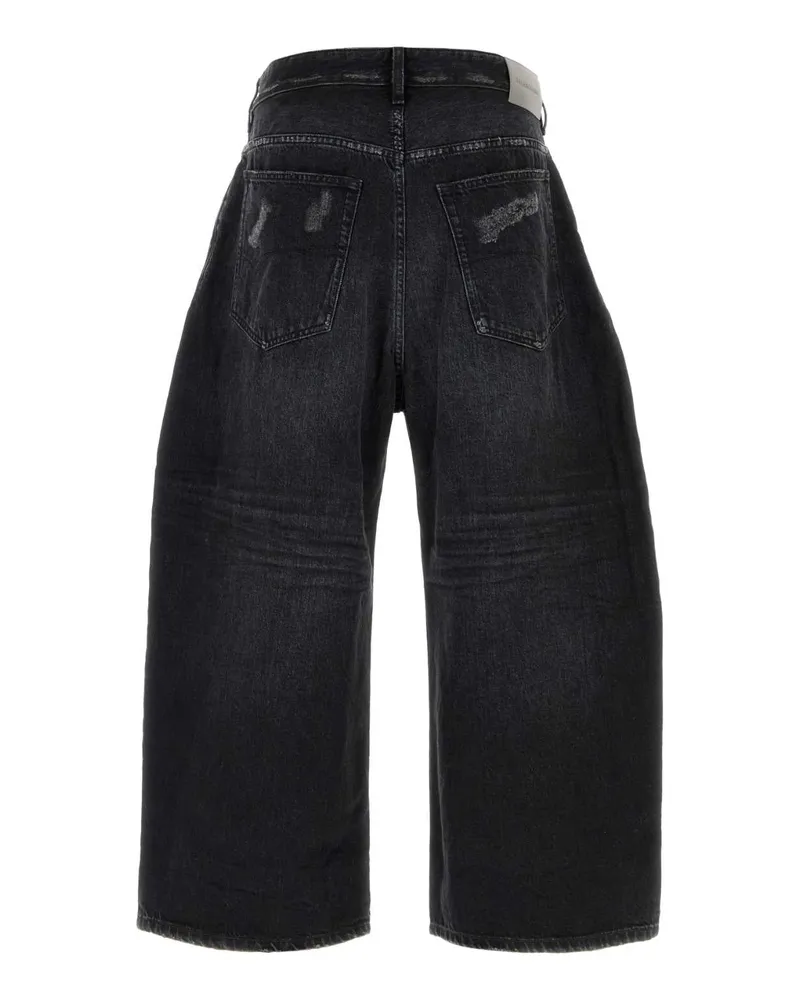 Balenciaga Men's Black Denim Jeans Exterior: Cotton Black
